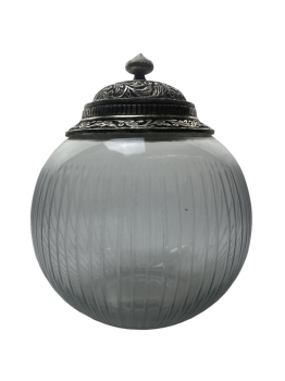 Bonboniere Glas/Metall 19,5x19,5x23